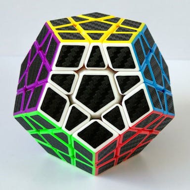 Z-Cube Megaminx Cube with Carbon fibre stickers