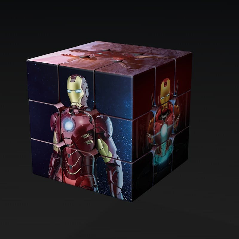 Custom Printed Cube - Iron man A