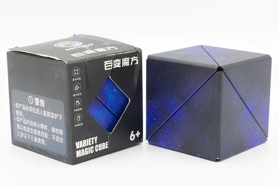 SengSo SHASHIBO Magnetic Folding Cube - deep blue
