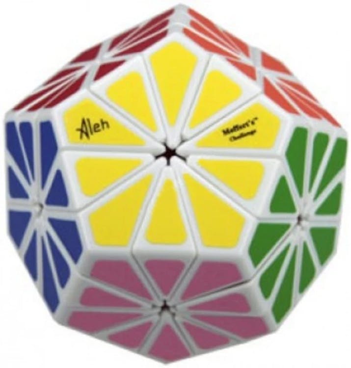 Meffert's 12 color Pyraminx Crystal V2 - White