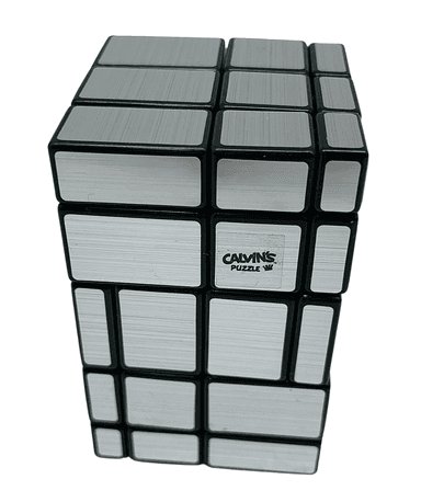 3x3x5 Siamese Mirror Short Cube(84mm) - Silver