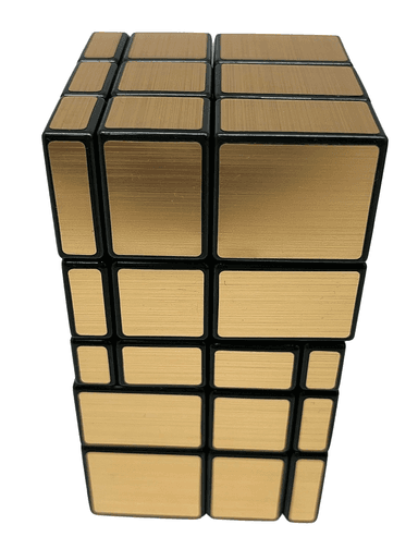 3x3x5 Siamese Mirror Tall Cube(100mm) - Golden