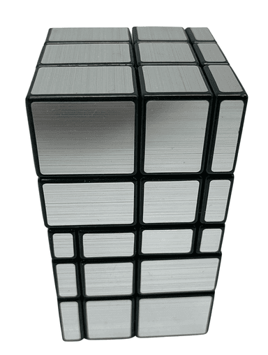 3x3x5 Siamese Mirror Tall Cube(100mm) - Silver