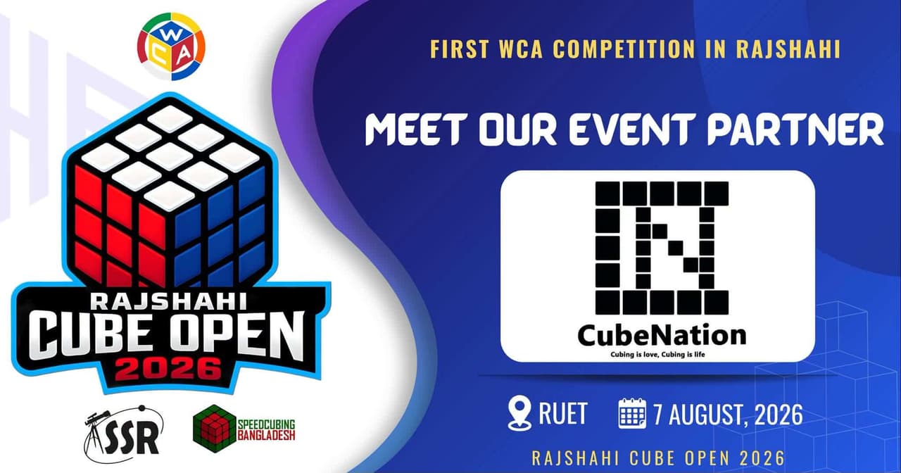 We're Sponsoring Rajshahi Cube Open 2026