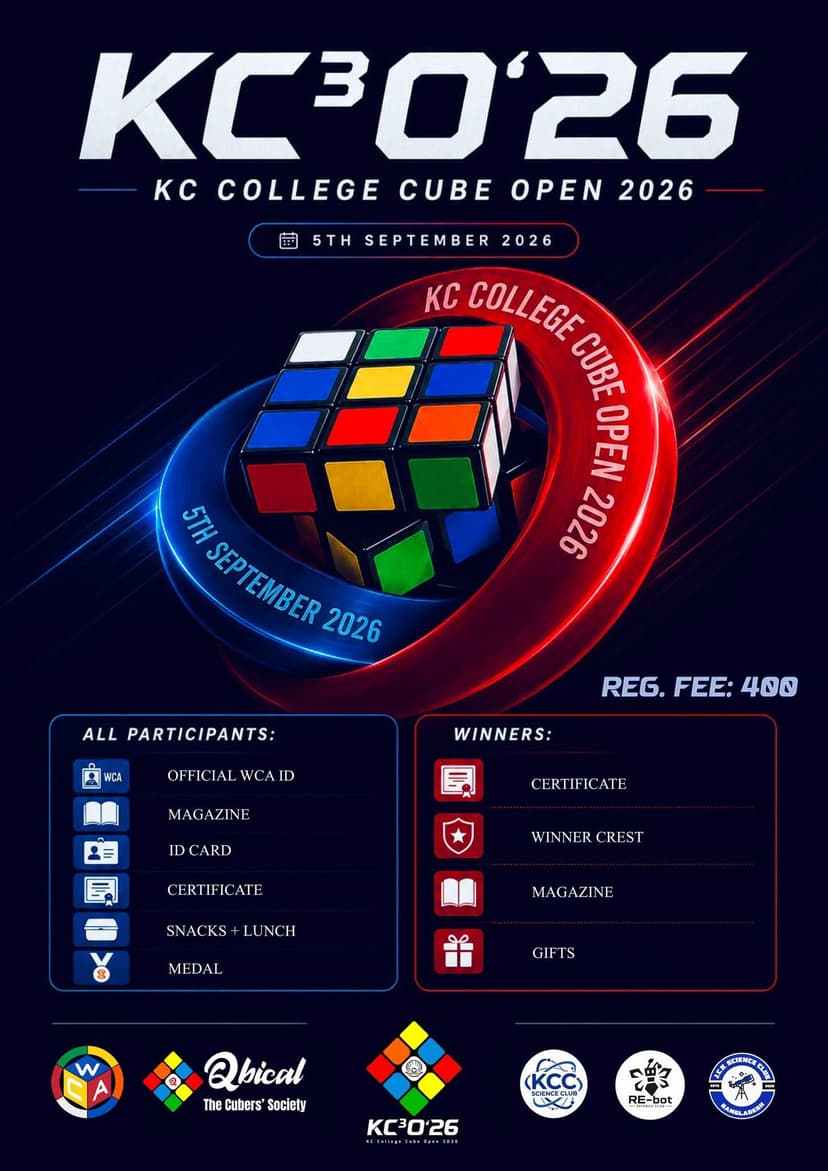 We're Sponsoring KC College Cube Open 2026