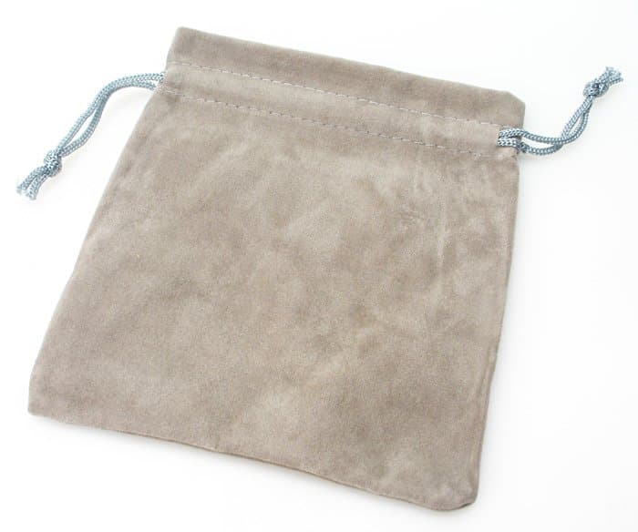 Middle-size Velvet Cube-bag - Gray