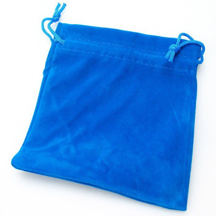 Middle-size Velvet Cube-bag - Blue