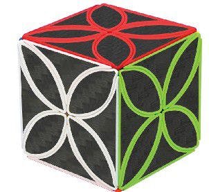Clover Cube with carbon-fibre stickers