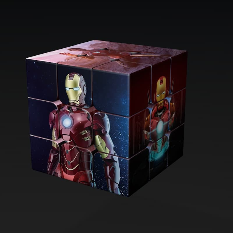 Custom Printed Cube - Iron man A