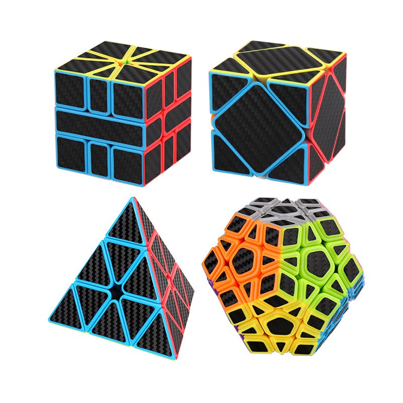 Cubing Classroom Meilong Carbon Series - Pyraminx, Skewb, Megaminx, SQ1 Set