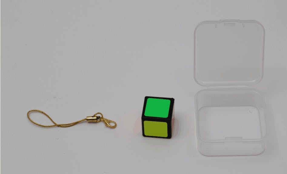 1x1 Keychain cube