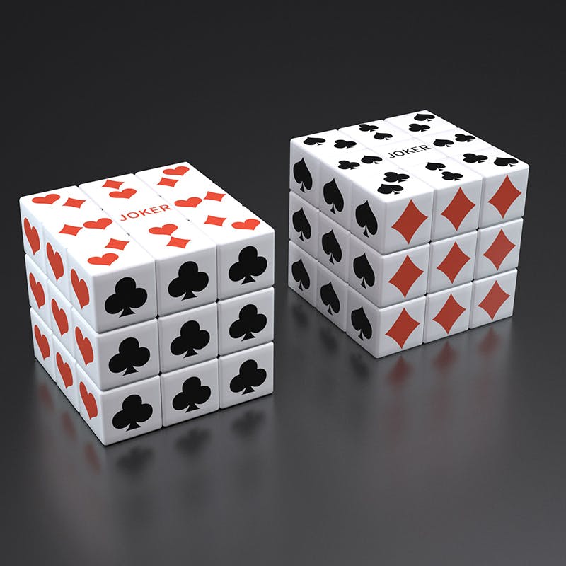 Custom Printed Cube - Poker
