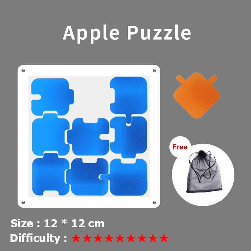 Apple Puzzle - Blue