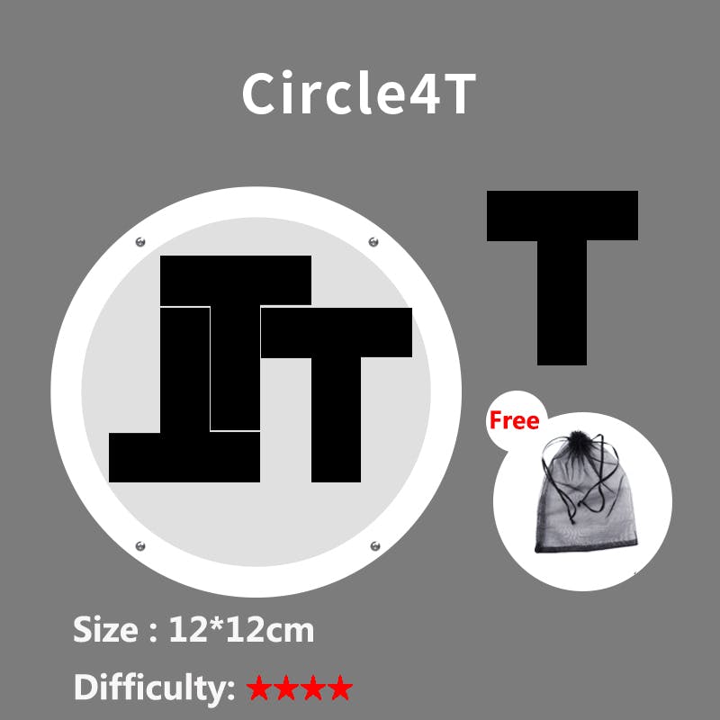 Circle 4 T Puzzle - Black