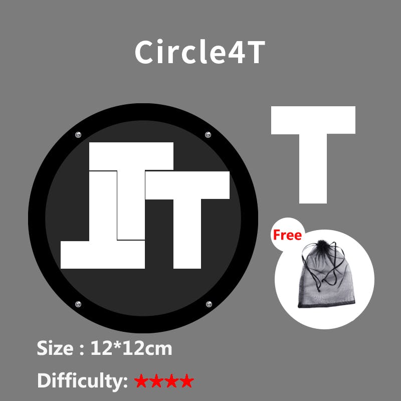 Circle 4 T Puzzle - White