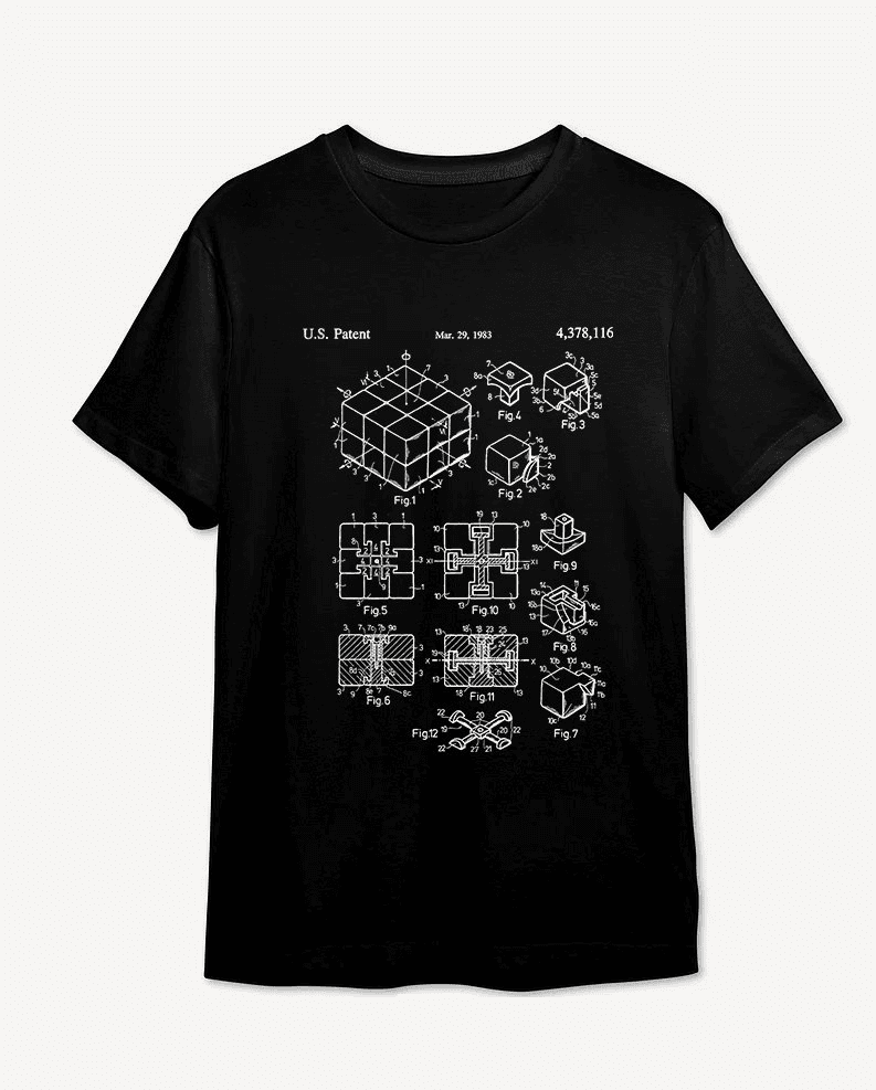 Rubik's Patent T-Shirt - L