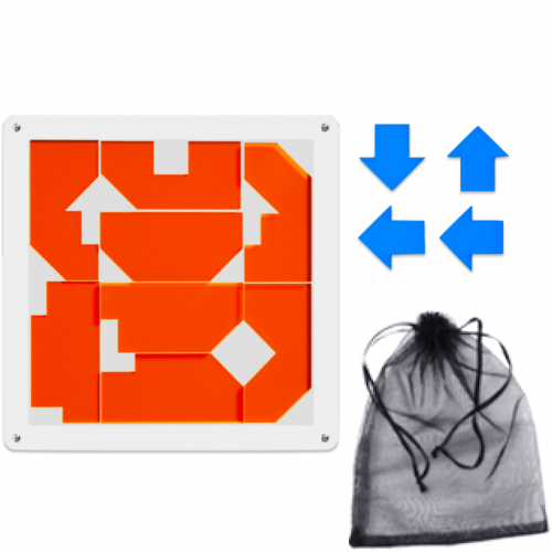 Make 4 Arrows Puzzle - orange