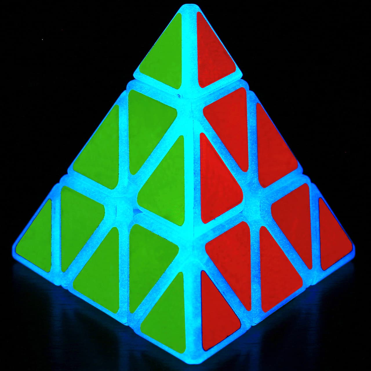 Z-Cube 72mm Pyraminx Cube - Luminous Blue