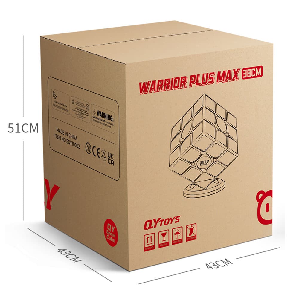 QiYi Warrior Plus Max Box 3x3 (38cm) - Black