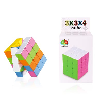 FanXin 3x3x4 Cube - Stickerless Pink