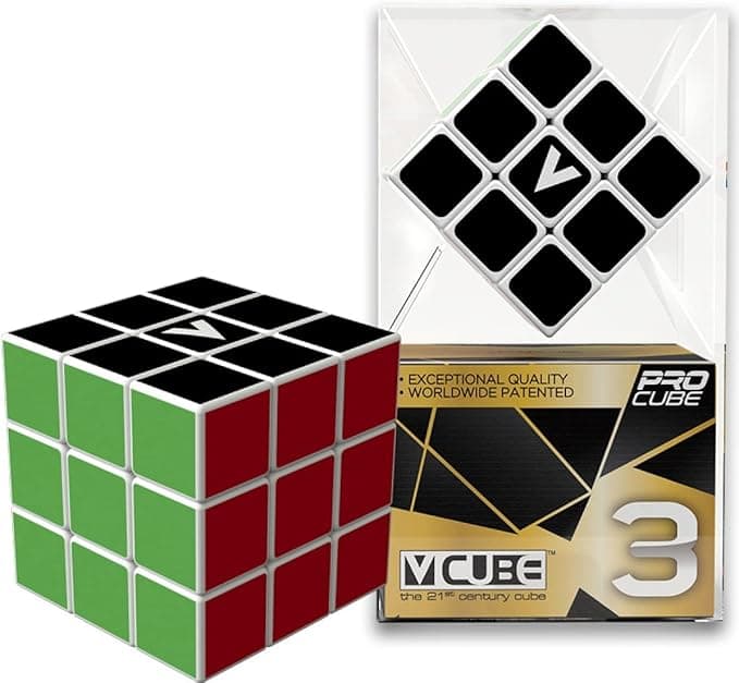 V-CUBE 3x3 cube (Flat-shaped) - White