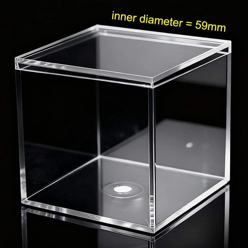 PET Cube Storage Display Box - Transparent